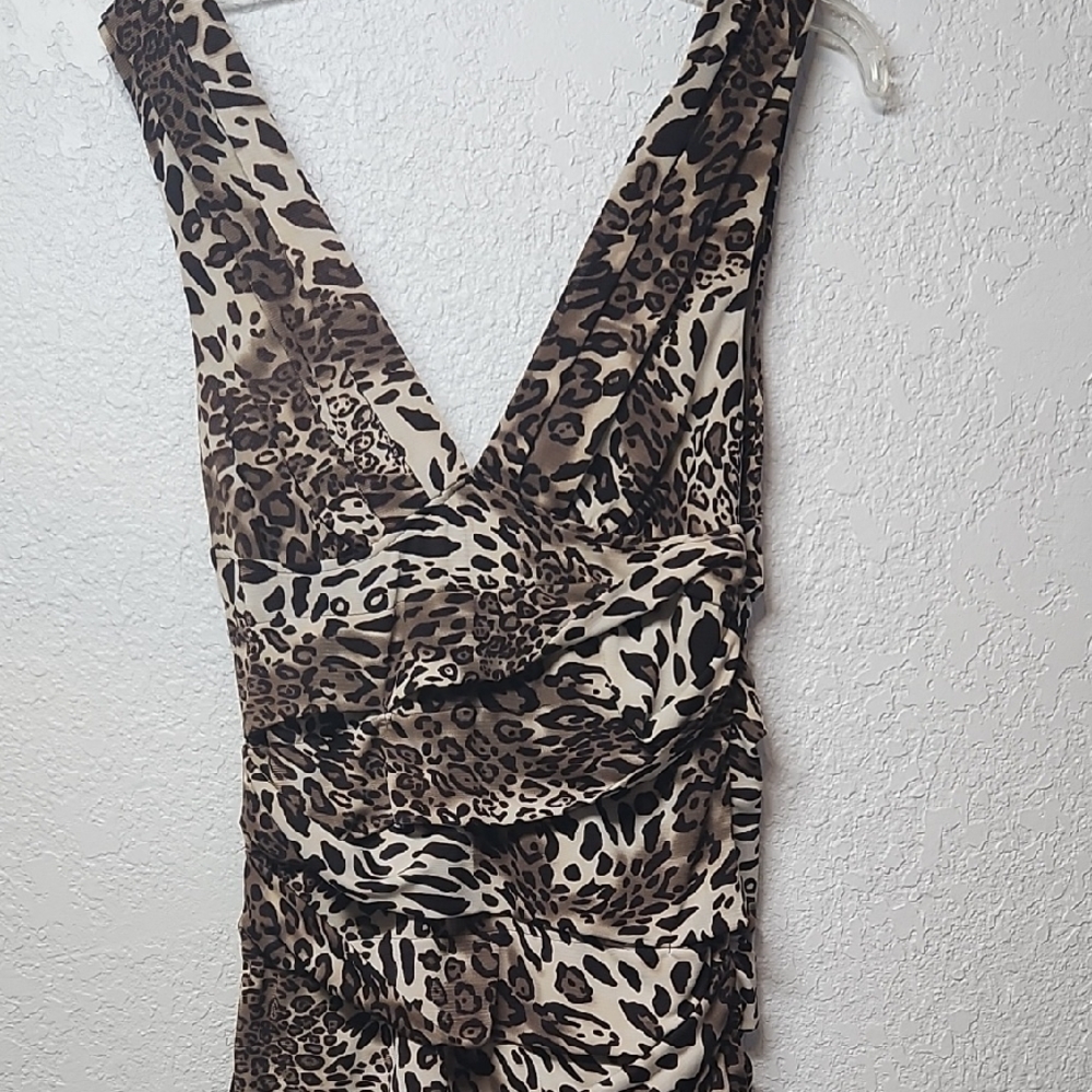 Wet Seal Leopard Print Mini Dress